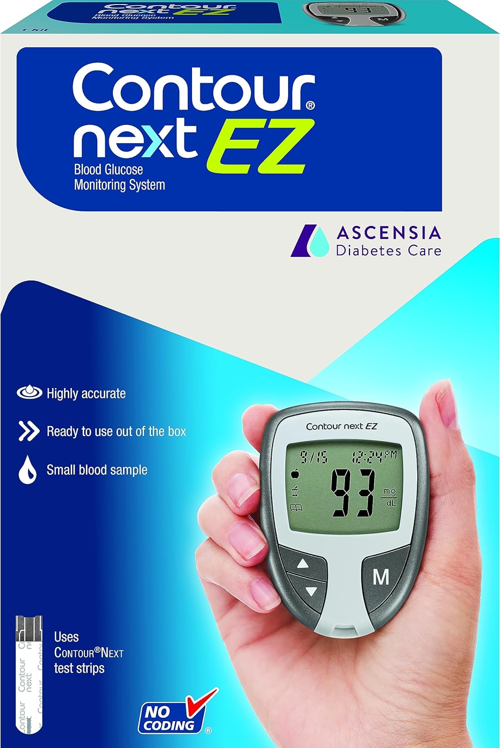 Ascensia CONTOUR NEXT EZ Blood Glucose Monitor Kit