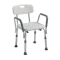 Drive Medical Shower Chair with Back & Padded Arms