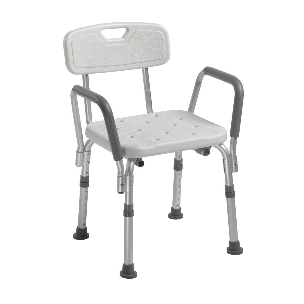 Drive Medical Shower Chair with Back & Padded Arms