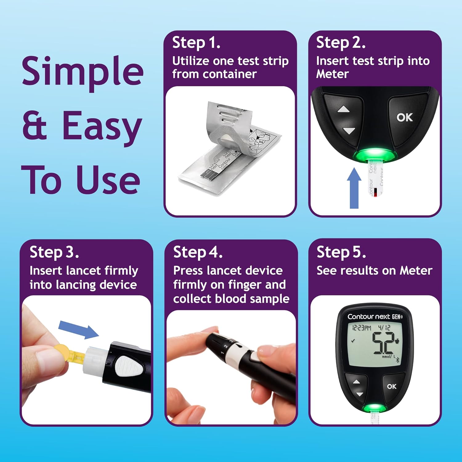 Contour Next Blood Glucose Test Strips (70 Count)
