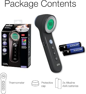 Braun Sensian™ 7 Forehead 3-in-1 Non-Contact Infrared Thermometer with Age Precision® Technology
