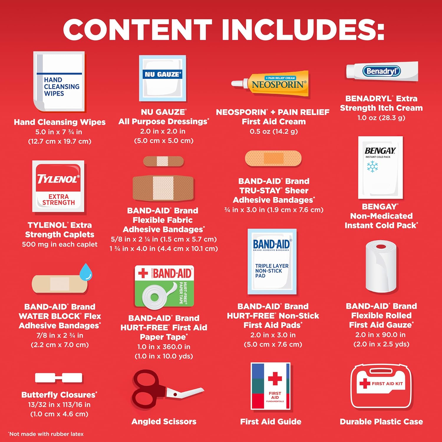 BAND-AID Portable Compact First Aid Kit 160 Piece – FSA/HSA Eligible | OTC Medical