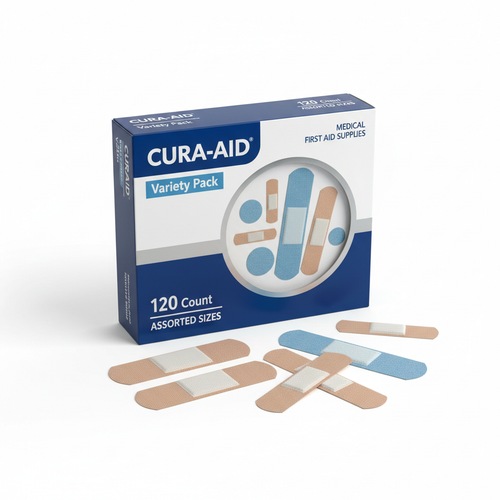 Adhesive Bandages Variety Pack 120 Count