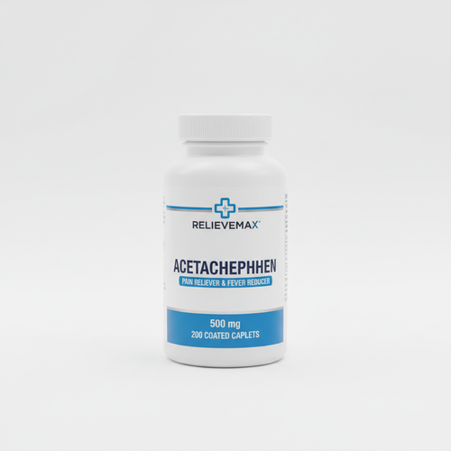 Acetaminophen 500mg pain relief caplets