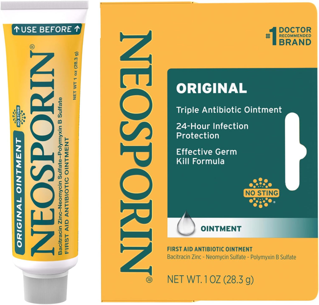 Neosporin Original First Aid Antibiotic Ointment – Infection Protection for Minor Cuts, Scrapes & Burns – 1 Oz – FSA/HSA Eligible