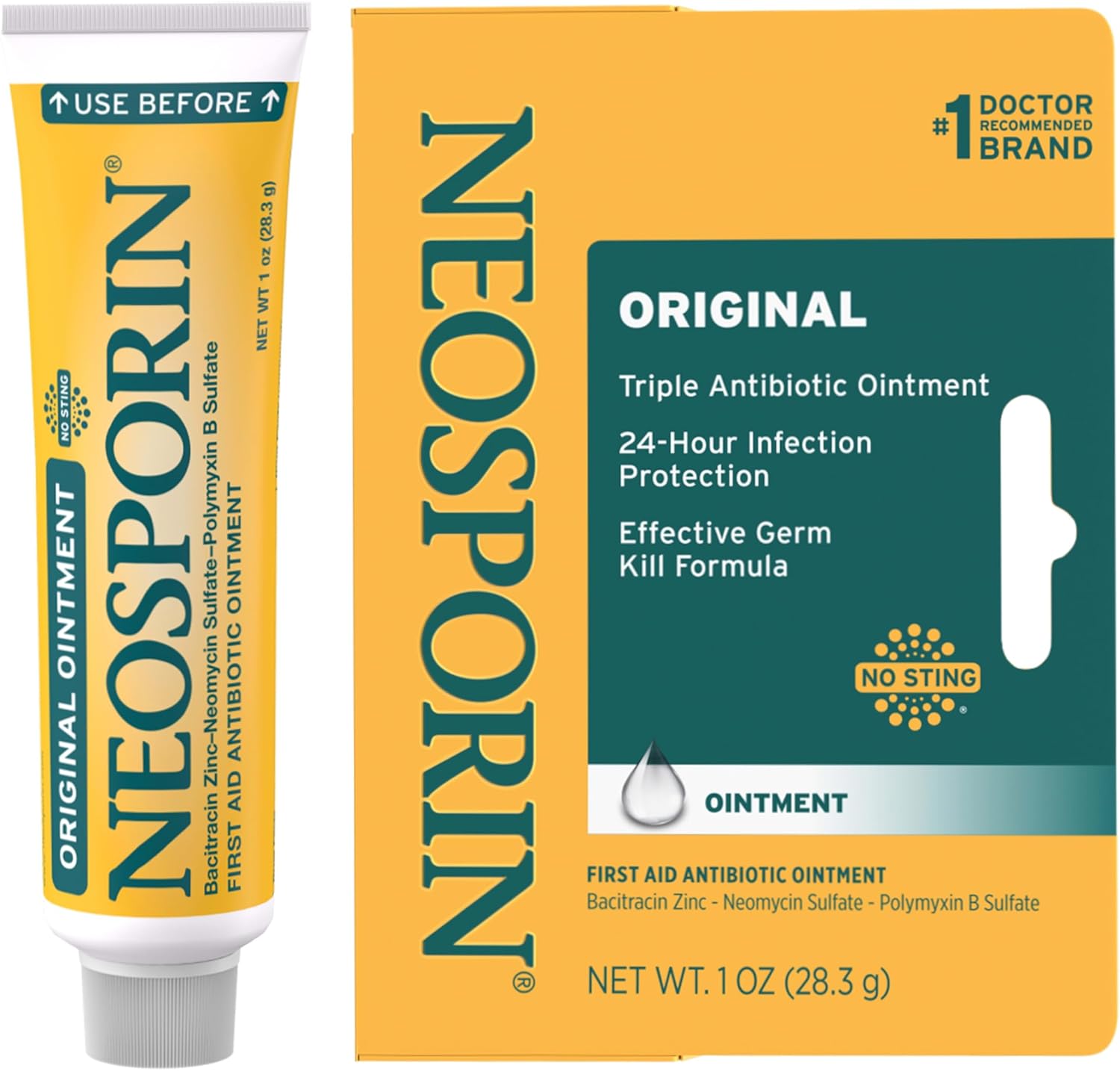 Neosporin Original First Aid Antibiotic Ointment – Infection Protection for Minor Cuts, Scrapes & Burns – 1 Oz – FSA/HSA Eligible
