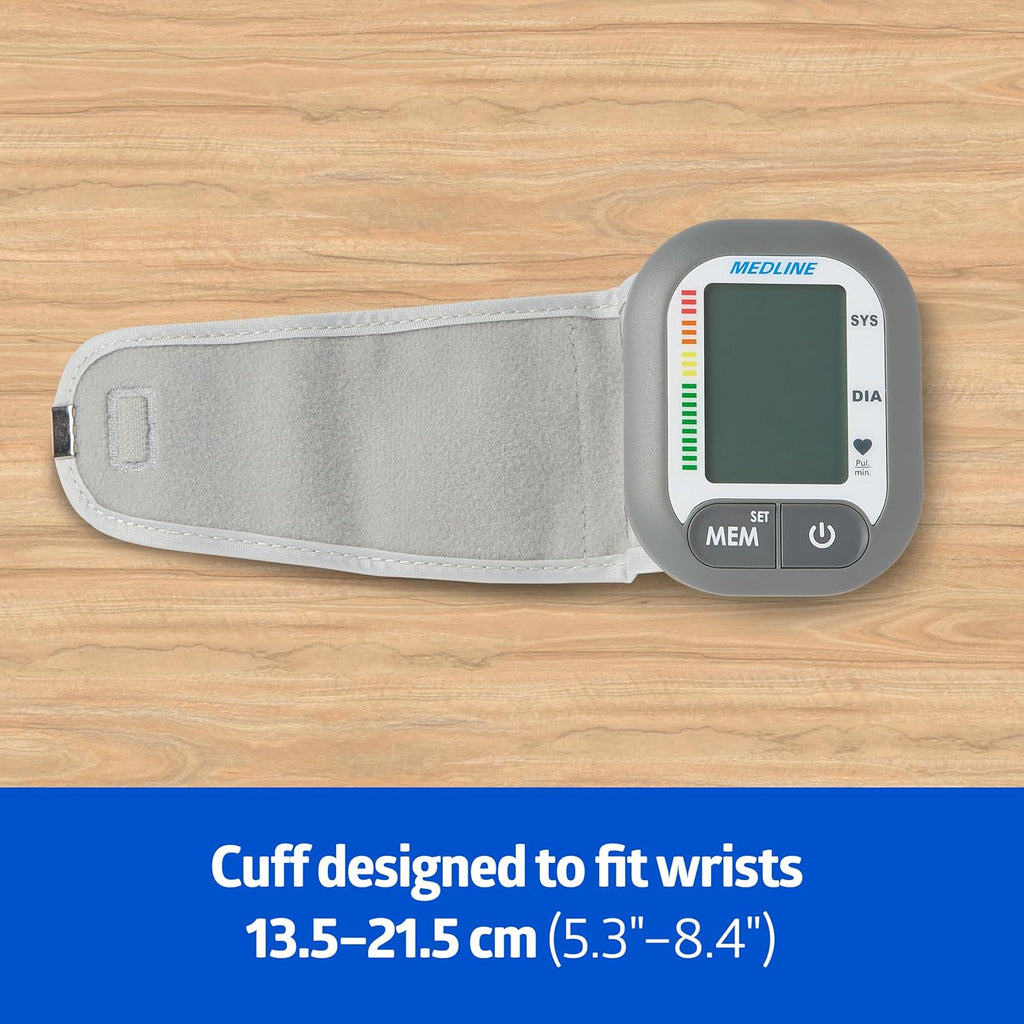 Medline Digital Wrist Blood Pressure Monitor (MDS4003)